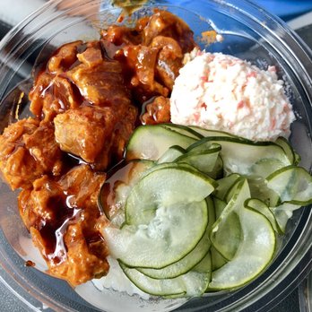 Poke Market - Spicy Tuna Poke Bowl with Crab Salad and Cucumber. - Poke Near Me - Hilo, Hawaii