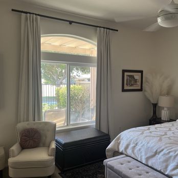 Quality Window Solutions - Master Bedroom - Shades & Blinds Near Me - Indio, California Quality Window Solutions - Master Bedroom - Shades & Blinds Near Me - Indio, California