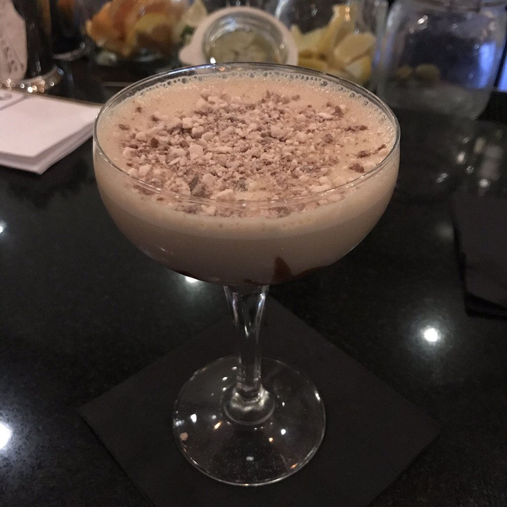 22 Square Restaurant - Chocolate Martini a lá Jennifer with a Whopper Topping - American Near Me - Savannah, Georgia