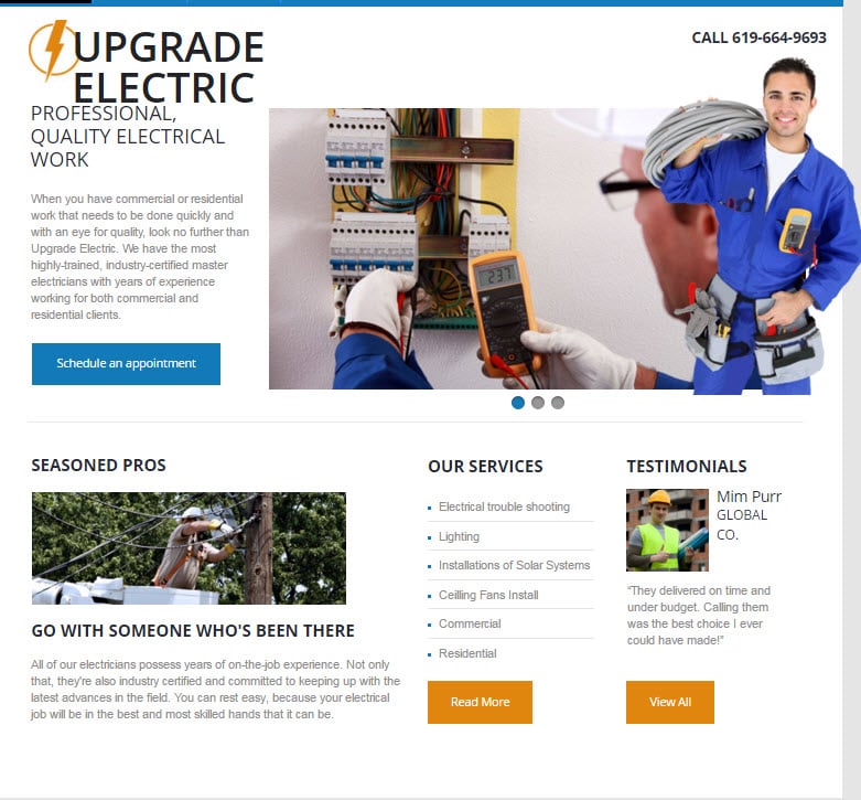 Slide of Upgrade Electric