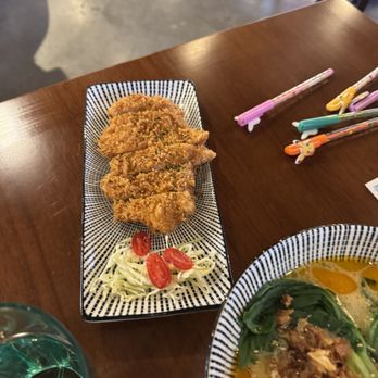Sobo Ramen - chicken katzu with the special breading that makes it super airy and yummy - Ramen Near Me - Berkeley, California