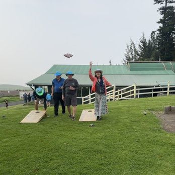 Paniolo BBQ Dinner - They are had corn hole, or bean bag toss. I did much better at this than horseshoes. - Barbeque Near Me - Waimea, Hawaii