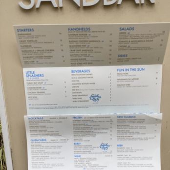 SandBar - Menu - Sports Bars Near Me - Kissimmee, Florida
