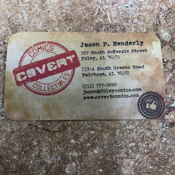 Covert Comics & Collectibles - Contact info - Toy Stores Near Me - Foley, Alabama Covert Comics & Collectibles - Contact info - Toy Stores Near Me - Foley, Alabama