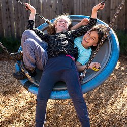 Pogo Park - Elm Playlot - Disc swings