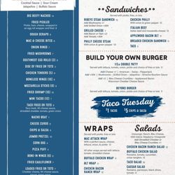 Lee'z Place Bar & Grill - Menu