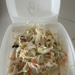 Cole slaw in small container