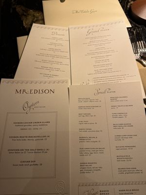 Menu photo 1 Mr Edison Philadelphia, PA Menu photo 1 Mr Edison Philadelphia, PA