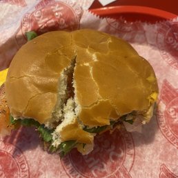Stale bun splits when I bite into it! Stale bun splits when I bite into it!