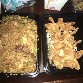 China Express - House Special Fried Rice, Crab Rangoon (6) - Chinese Near Me - Pasadena, California