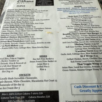 The Cabana Bar & Grill - New American Near Me - Koloa, Hawaii