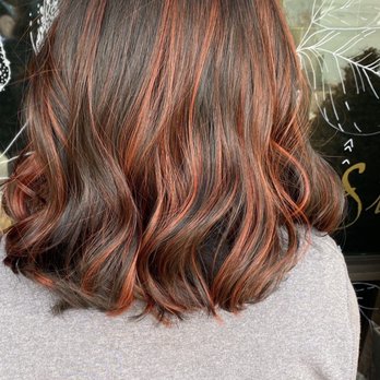DND Hair Studio - I went from super black hair to this red balayage done by Autumn - Hair Salons Near Me - Rocklin, California