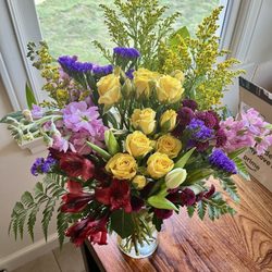 Beautiful arrangement my mother received!