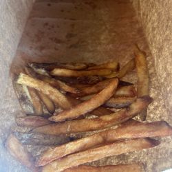 Five Guys - Fries brown hard and over cooked