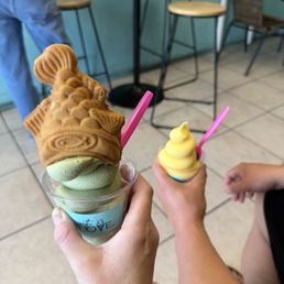 Matcha and dole whip Matcha and dole whip