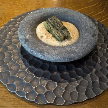 L'Enclume - @endoedibles on Instagram 07/01/26 Little gem lettuce with fig leaves and fermented vegetables, Lamb sweetbreads, hen of the woods - French Near Me - Cartmel, CMA L'Enclume - @endoedibles on Instagram 07/01/26 Little gem lettuce with fig leaves and fermented vegetables, Lamb sweetbreads, hen of the woods - French Near Me - Cartmel, CMA