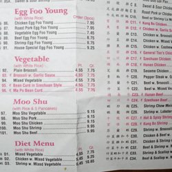 Taste of China - Egg foo young. Vegetables. Moo shu. Diet menu.