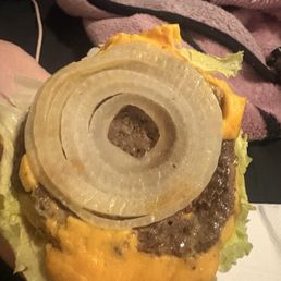 Raw onion on my Flying Dutchman whole grilled onion wrapped