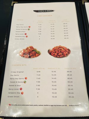 Menu photo 8 Chick N Roll Portsmouth, VA