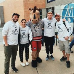 Rocky Mountain Screen Printing - T-shirts for the local hockey game, the Ogden Mustangs!