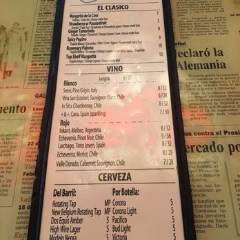 Gonza Tacos Y Tequila - Drink menu - Mexican Near Me - Cary, North Carolina