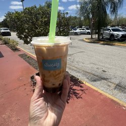 iSweets Cafe - Brown sugar milk tea with tapioca Boba Milk Teas