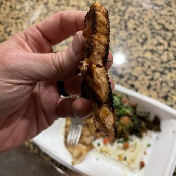California Fish Grill - Salmon "Filet". Obviously cut in half full length. Trash. - Seafood Near Me - Upland, California California Fish Grill - Salmon "Filet". Obviously cut in half full length. Trash. - Seafood Near Me - Upland, California