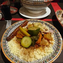 La Table chez Wallid - Couscous poulet merguez plated