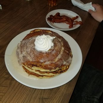 Frizzle Chicken Cafe - Cinnamon roll pancakes - Breakfast & Brunch Near Me - Pigeon Forge, Tennessee