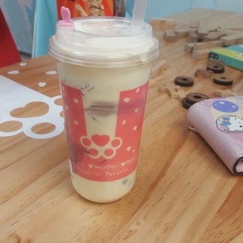 Cheese Tea - LRG HKMT creamy cake, cheese cap, boba & coffee jelly - Bubble Tea Near Me - Waipahu, Hawaii Cheese Tea - LRG HKMT creamy cake, cheese cap, boba & coffee jelly - Bubble Tea Near Me - Waipahu, Hawaii