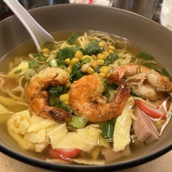 Liliha Bakery - Jumbo garlic shrimp saimin - Bakeries Near Me - Honolulu, Hawaii Liliha Bakery - Jumbo garlic shrimp saimin - Bakeries Near Me - Honolulu, Hawaii