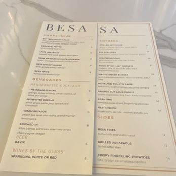 Besa - Happy hour menu - New American Near Me - Detroit, Michigan Besa - Happy hour menu - New American Near Me - Detroit, Michigan