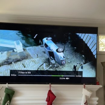Pro Tech Multimedia Solutions - Tv mounted over fire place - Security Systems Near Me - Atlanta, Georgia