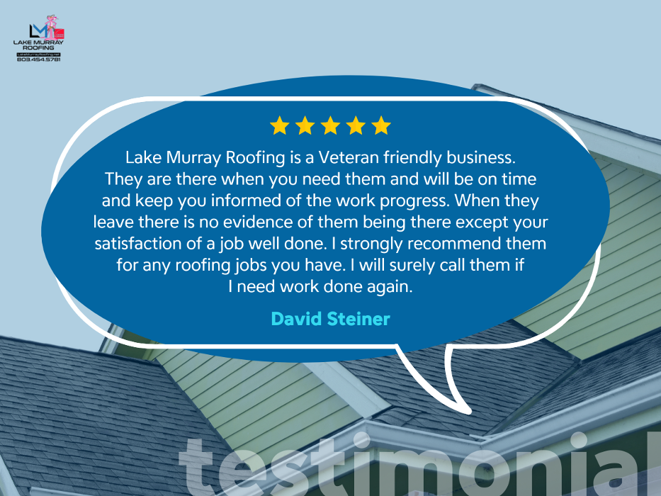 Slide of Lake Murray Roofing