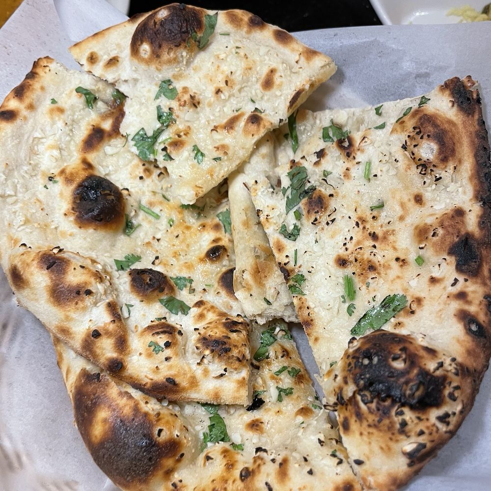 All India Cafe - Garlic Naan - Indian Near Me - Arcadia, California