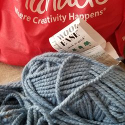 Michaels - Always check the clearance items. Scored this brand-new, kinda rough skein of Wool Ease Thick and Quick for $3!