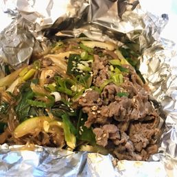 Japchae with beef