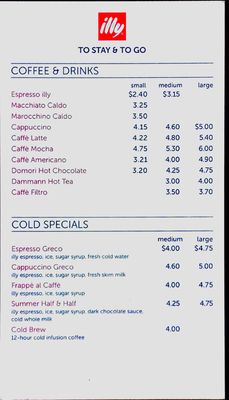 Menu photo 5 illy Caffè Detroit, MI Menu photo 5 illy Caffè Detroit, MI