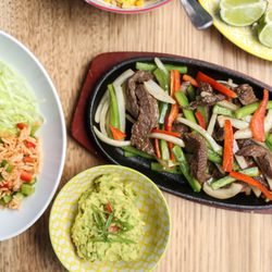 Taco Bill Springvale - The no.1 Taco Bill favourite!! Sizzling hot plate of sauteed capsicums & onions with a choice of beef, chicken, or veg.