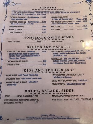 Menu photo 1 Wampach's Restaurant Shakopee, MN
