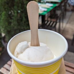 a bowl of ice cream