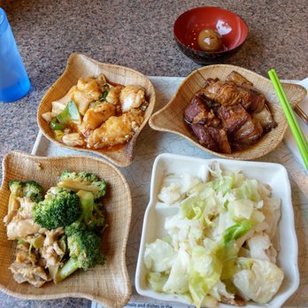 The Bento Box - Spicy fish & tofu, chicken broccoli, side of lettuce, pork belly, and a hard-boiled, "tea" egg...all delicious!! - Taiwanese Near Me - Milpitas, California The Bento Box - Spicy fish & tofu, chicken broccoli, side of lettuce, pork belly, and a hard-boiled, "tea" egg...all delicious!! - Taiwanese Near Me - Milpitas, California