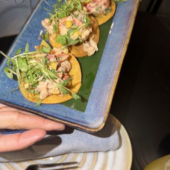 Mijo Modern Mexican - Lobster and corn tostadas - Mexican Near Me - Las Vegas, Nevada Mijo Modern Mexican - Lobster and corn tostadas - Mexican Near Me - Las Vegas, Nevada