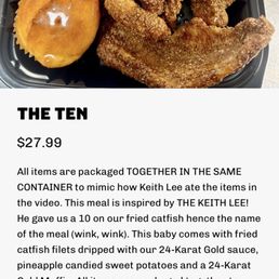 The picture on website does not show sauce added to The Ten The picture on website does not show sauce added to The Ten
