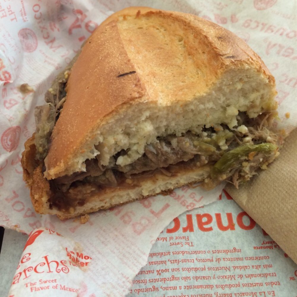 La Monarca Bakery & Cafe - Salsa Verde Beef torta - Bakeries Near Me - Commerce, California La Monarca Bakery & Cafe - Salsa Verde Beef torta - Bakeries Near Me - Commerce, California
