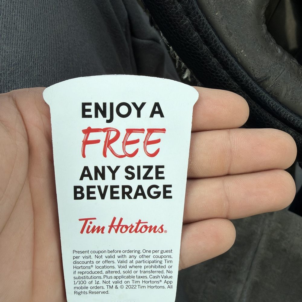 Tim Hortons - Coupon picture - Bakeries Near Me - Ashland, Kentucky Tim Hortons - Coupon picture - Bakeries Near Me - Ashland, Kentucky