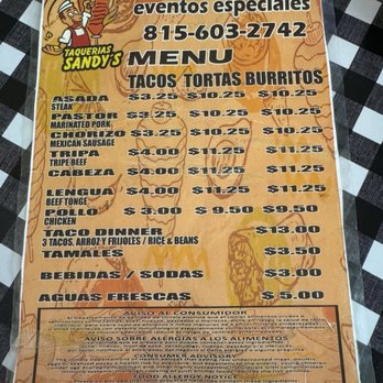 Taquerias Sandy's - Food Trucks Near Me - Crest Hill, Illinois Taquerias Sandy's - Food Trucks Near Me - Crest Hill, Illinois