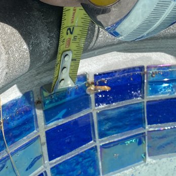 CA Pools Services and Snow Removal - 1inch difference from where the tile started by the skimmer, did not follow coping. - Pool & Hot Tub Service Near Me CA Pools Services and Snow Removal - 1inch difference from where the tile started by the skimmer, did not follow coping. - Pool & Hot Tub Service Near Me