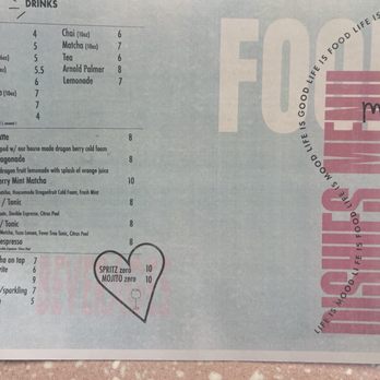 Mood - Drinks menu - Breakfast & Brunch Near Me - Los Angeles, California