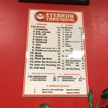 Sky Threading - Price List - Threading Services Near Me - Lynwood, California Sky Threading - Price List - Threading Services Near Me - Lynwood, California